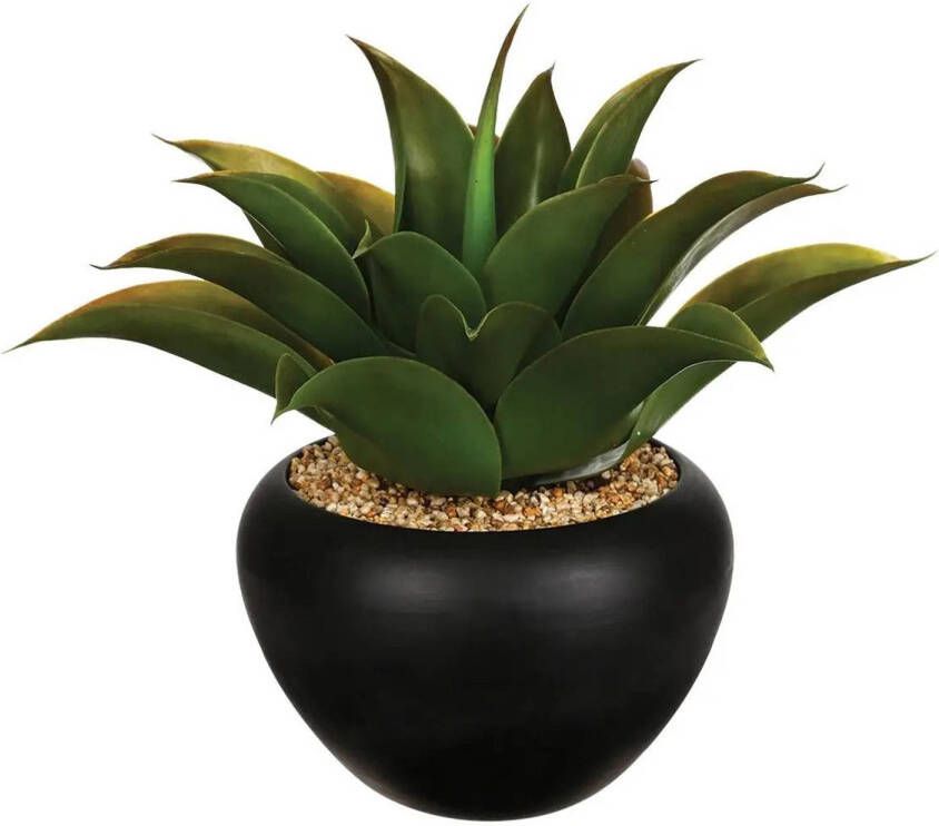 Atmosphera Aloe Vera kunstplant in keramische pot 37 cm Kunstplanten