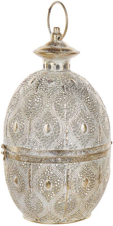 Beliani AMORGOS windlichtzuilen-Goud-Metaal