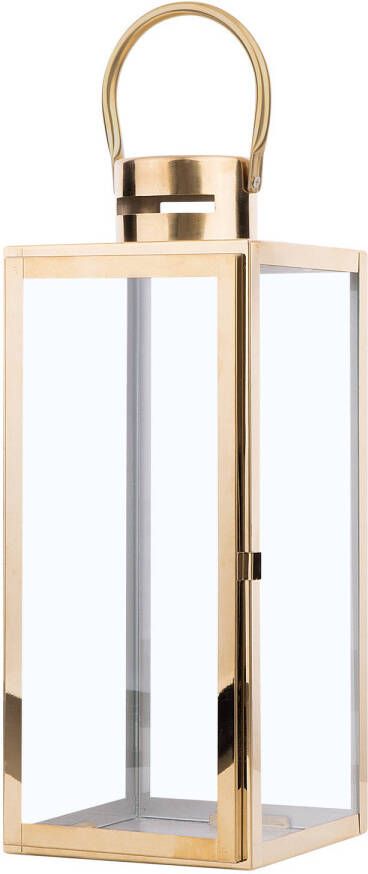 Beliani CYPRUS windlichtzuilen-Messing-RVS