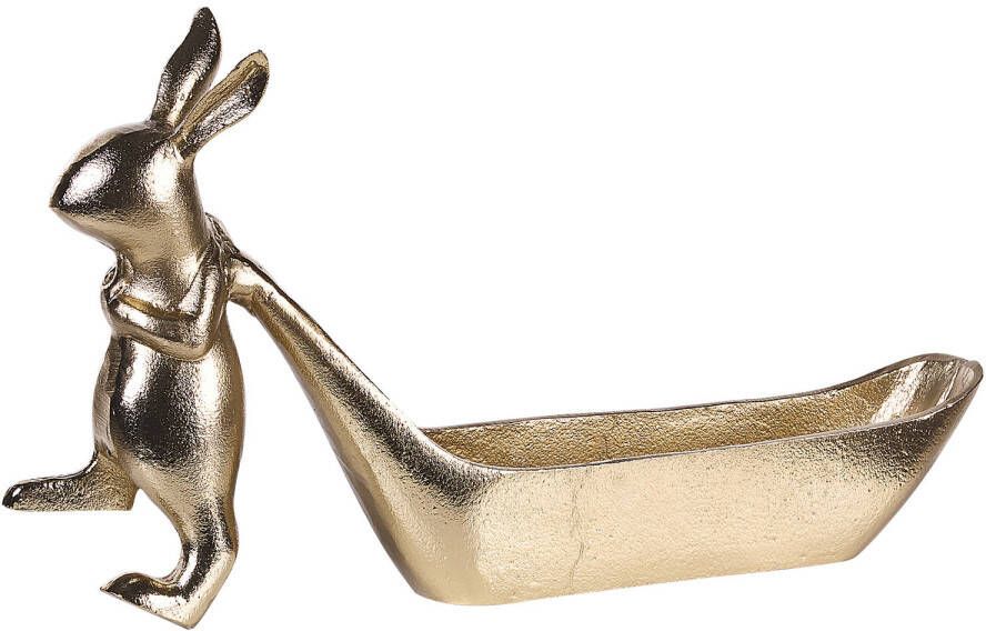 Beliani PROGO Decoratieve schaal Goud Aluminium