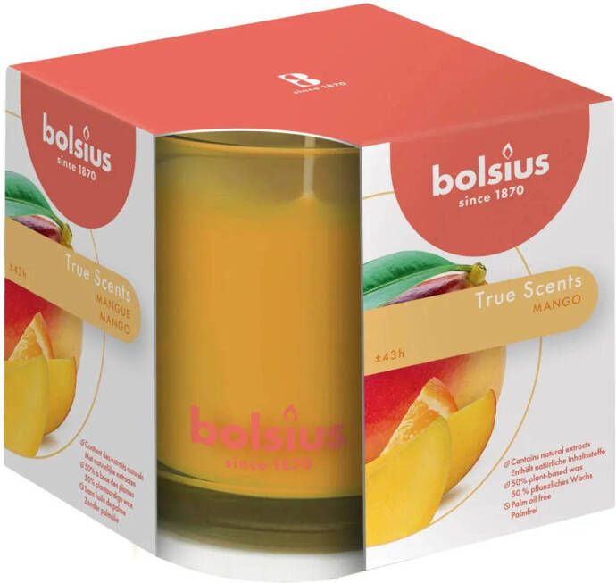 Bolsius Geurglas 95 95 True Scents Mango