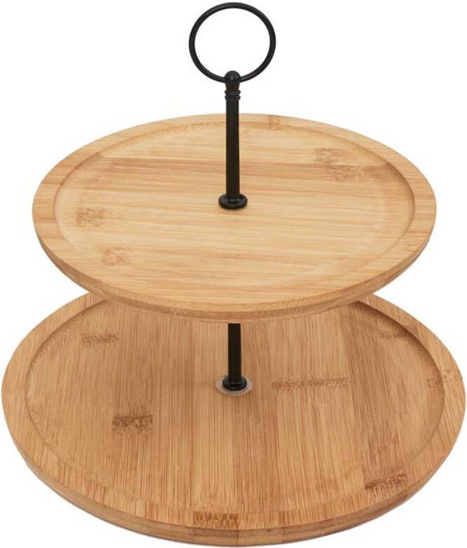 CASA DI ELTURO Etagere Bamboe 2-Laags