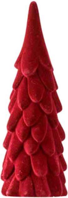 CASA DI ELTURO Velvet Kerstboom Bordeaux rood H23cm