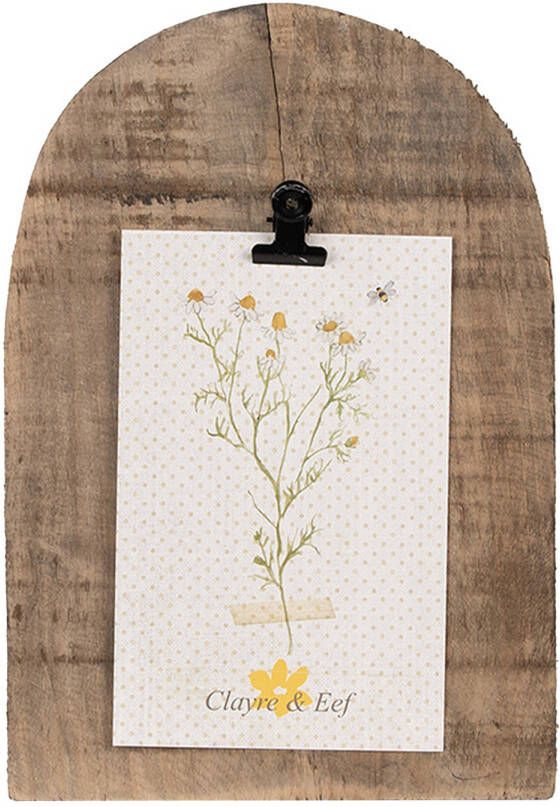 Clayre & Eef Fotolijst 15x2x22 cm Bruin Hout Rechthoek Fotohouder Bruin Fotohouder