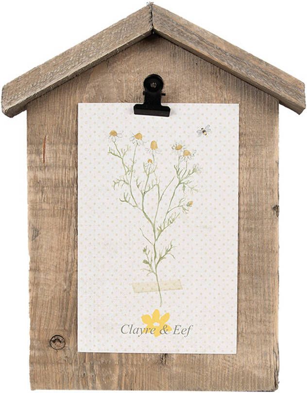 Clayre & Eef Fotolijst 17x3x21 cm Bruin Hout Rechthoek Fotohouder Bruin Fotohouder