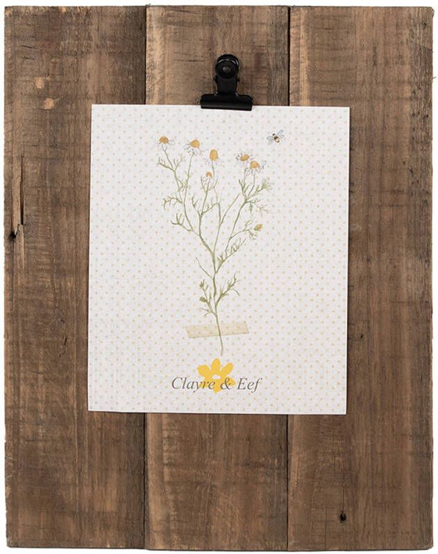 Clayre & Eef Fotolijst 25x3x32 cm Bruin Hout Fotohouder Bruin Fotohouder