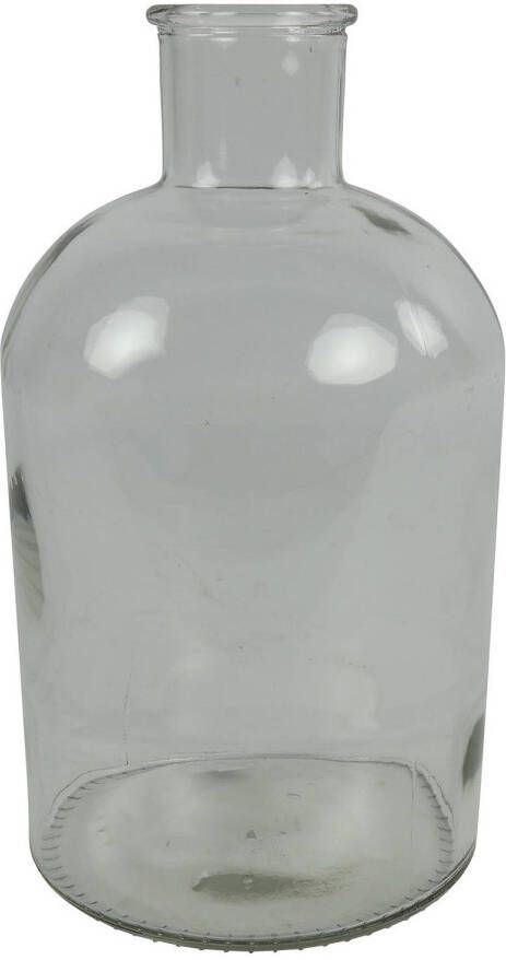 Countryfield vaas helder transparant glasA - apotheker fles D17 x H31 cm Vazen