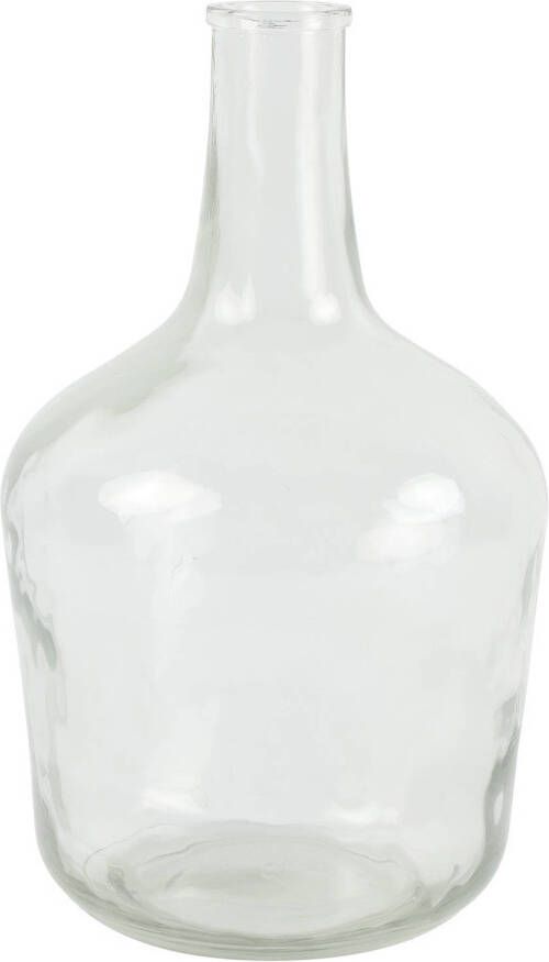 Countryfield vaas transparant helder glas XL fles D25 x H42 cm Vazen