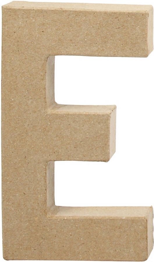 Creotime papier-mâché letter E 20 5 cm