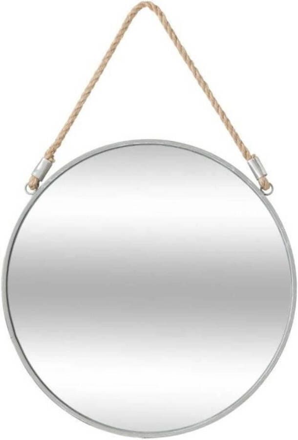 Cstore Ronde metalen spiegel met touw Ø 38 cm