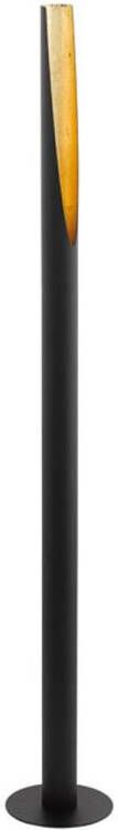 EGLO LED-vloerlamp Barbotto 5 W 137 cm zwart en goud