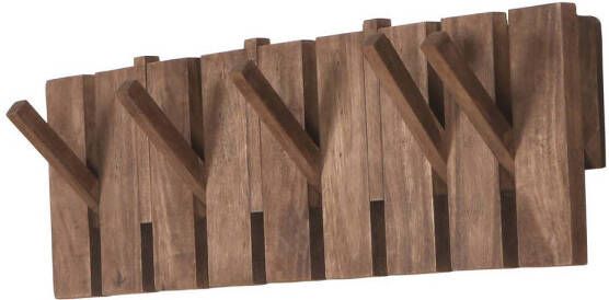 Giga Meubel Kapstok Bruin 60cm 5-Haken Kapstok Malin