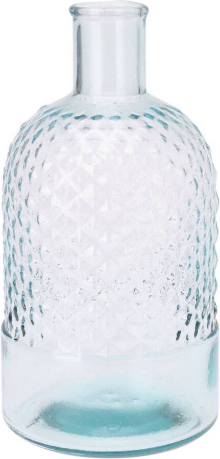 H&S Collection Bloemenvaas Salerno Gerecycled glas transparant D12 x H23 cm Vazen