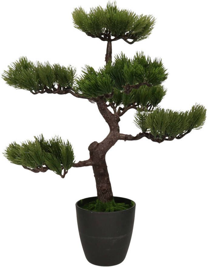 H&S Collection Kunstplant bonsai boompje in pot Japans decoratie 50 cm Type Osaka needle Kunstplanten