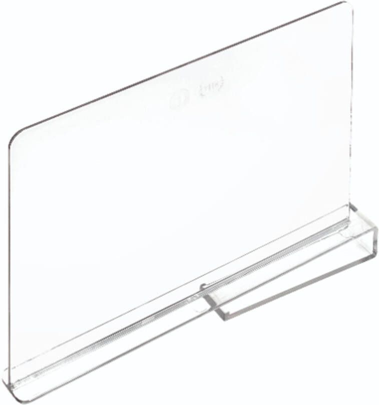 iDesign Plankverdeler 3.2 x 30.2 x 22.9 cm Kunststof Transparant The Home Edit
