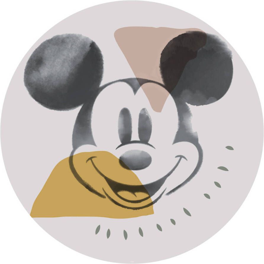 Komar Fotobehang Mickey Abstract 125 x 125 cm (breedte x hoogte) rond en zelfklevend