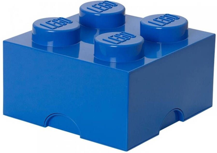 LEGO Brick 4 opbergbox blauw