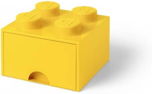 LEGO Brick 4 opberglade geel