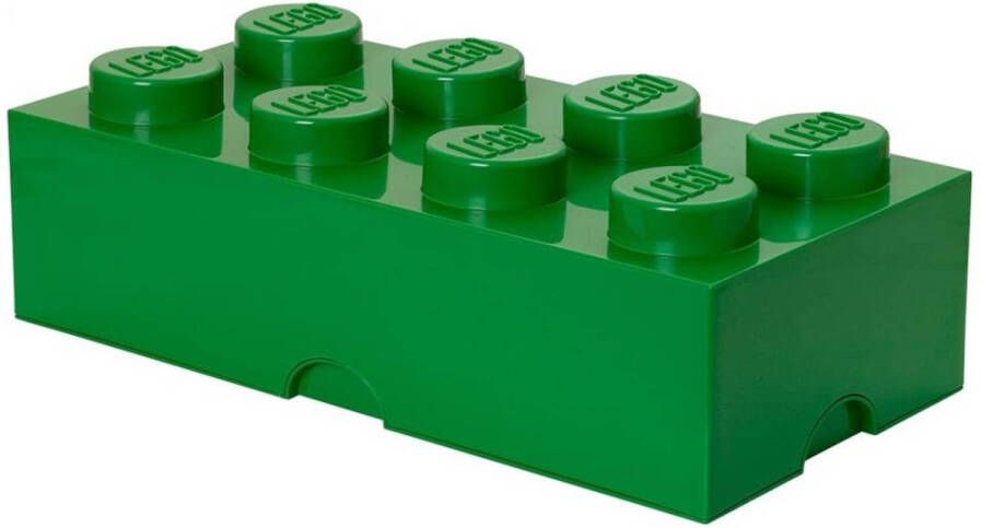 LEGO Brick 8 opbergbox donkergroen
