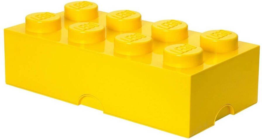 LEGO Brick 8 opbergbox geel