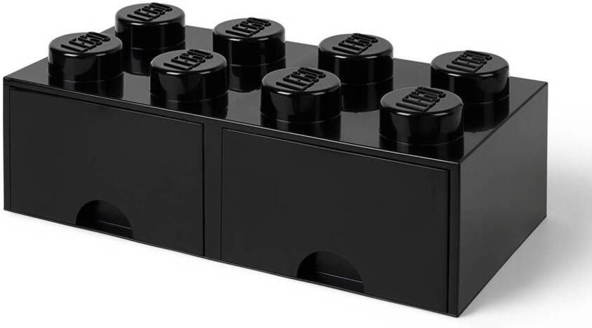 LEGO Opbergbox met Lades Zwart 50 x 25 x 18 cm