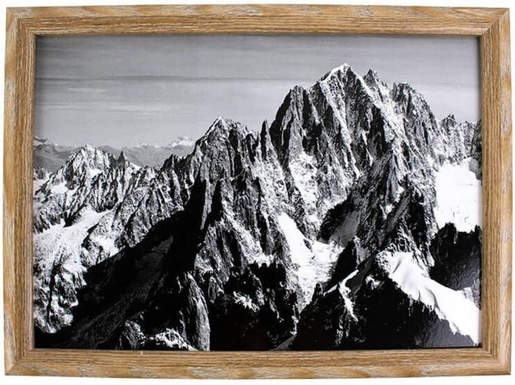 Mars & More Schootkussen laptray Mont Blanc gebergte print 43 x 33 cm Dienbladen