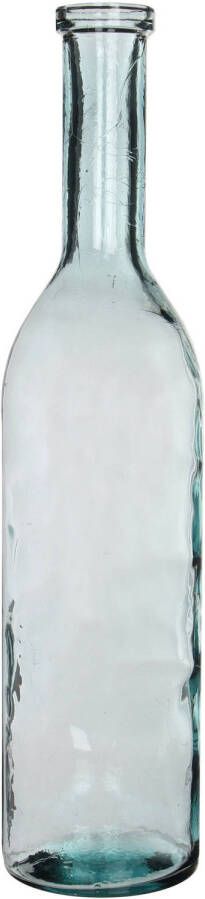 Mica Decorations Transparante fles vaas vazen van eco glas 18 x 75 cm Vazen