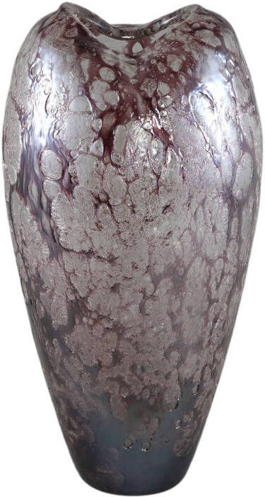 Ptmd Collection PTMD Michellee Purple solid glass vase round smoke L