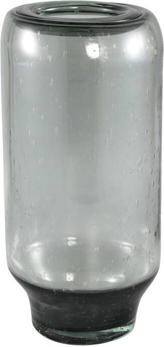 Ptmd Collection PTMD Vika Grey glass vase clear design round L