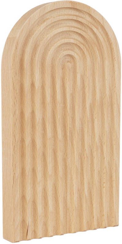 QUVIO Decoratieve beeld Tray Hout Bruin