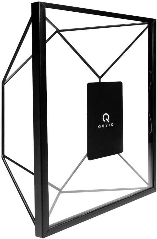 QUVIO Fotolijst hexagon staal 15 x 20.5cm Zwart