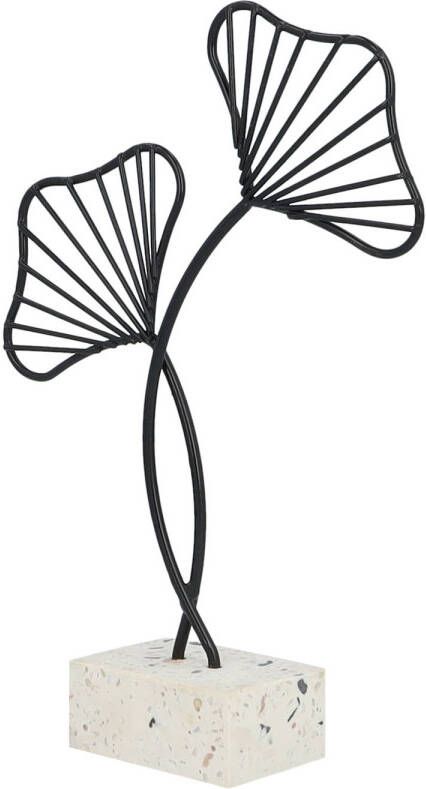QUVIO Ginkgo blad op standaard Woondecoratie Zwart