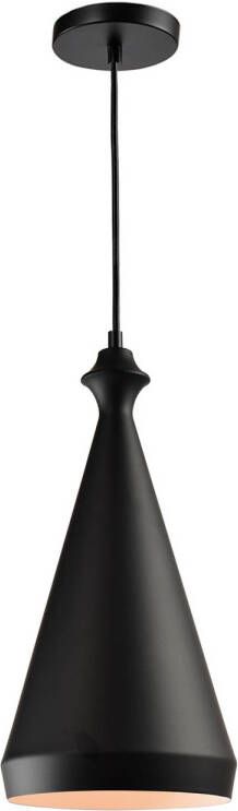 QUVIO Hanglamp modern Kegel metaal met knop Diameter 20 cm