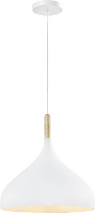 QUVIO Hanglamp Scandinavisch Bolvormig D 33 cm Wit