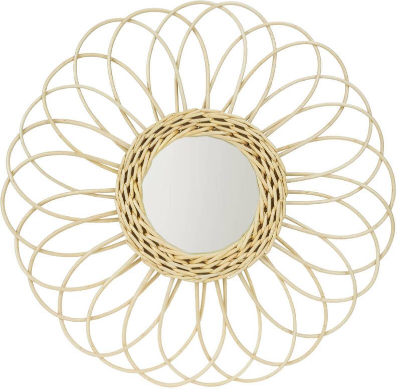 QUVIO Rotan spiegel Diameter 39 5 cm
