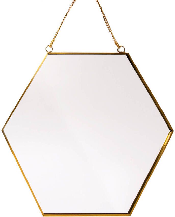 QUVIO Spiegel 0 3 x 24 x 21 cm Incl. ketting
