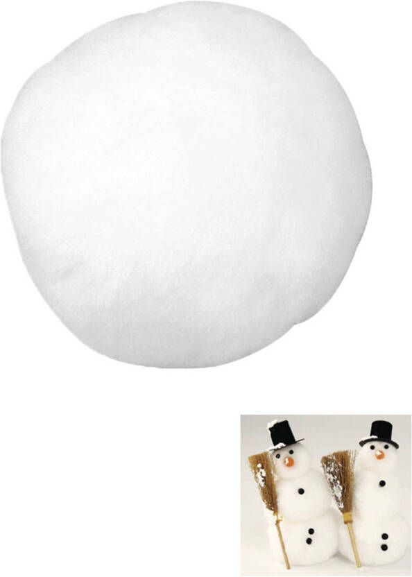 Rayher Hobby 16x Witte sneeuwballen sneeuwbollen 6 cm Decoratiesneeuw