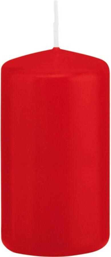 Trend Candles 1x Rode cilinderkaars stompkaars 6 x 12 cm 40 branduren Geurloze kaarsen Woondecoraties Stompkaarsen