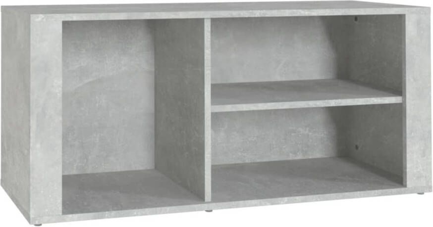 VidaXL Schoenenkast 100x35x45 cm bewerkt hout betongrijs