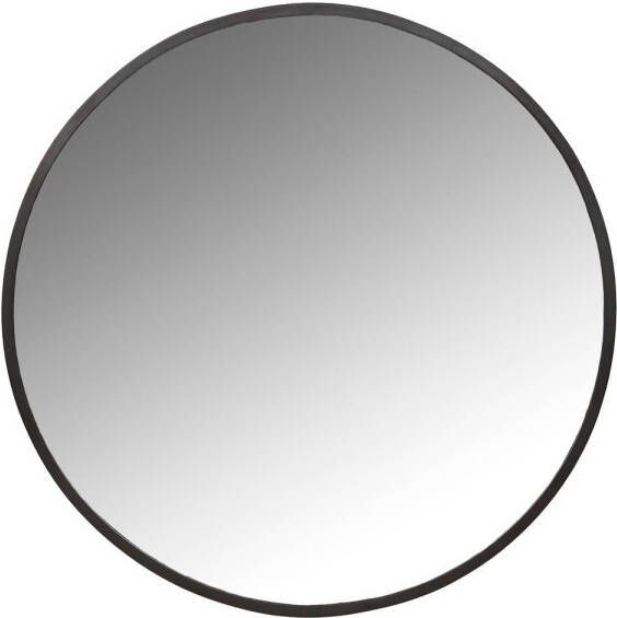Villa Collection Vardo Ronde Metalen Wandspiegel Ø 50 cm Zwart