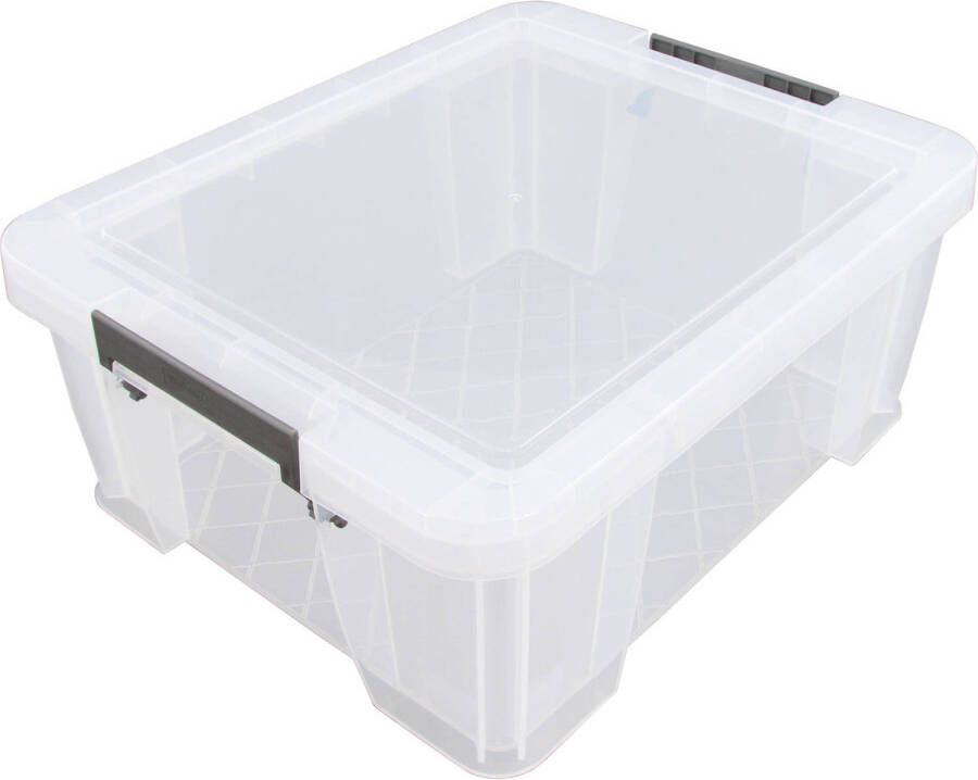 Whitefurze Allstore Opbergbox 24 liter Transparant 48 x 38 x 19 cm Opbergbox