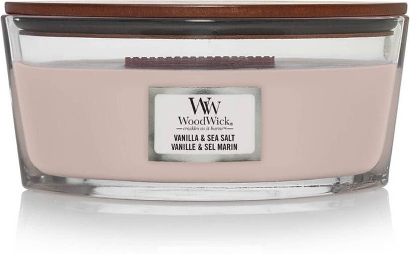 Woodwick Geurkaars Ellipse Vanilla & Sea Salt 9 cm 19 cm