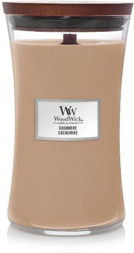 Woodwick Geurkaars Large Cashmere 18 cm ø 10 cm