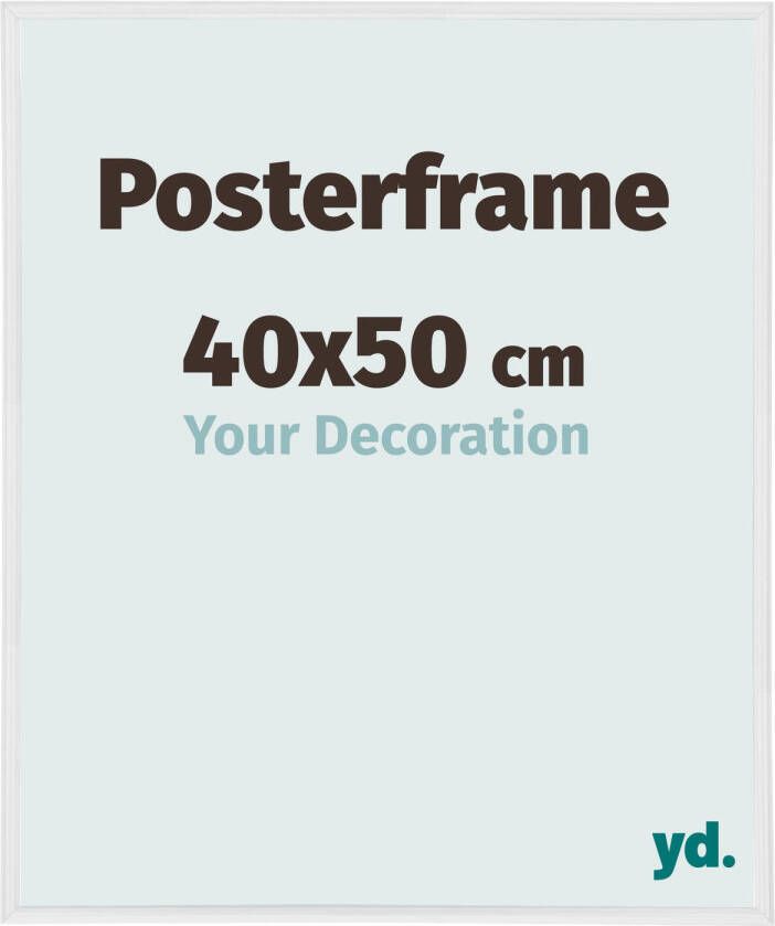 Your Decoration Posterlijst 40x50cm Wit Hoogglans Kunststof Paris