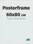 Your Decoration Posterlijst 60x80cm Wit Hoogglans Kunststof Paris - Thumbnail 2