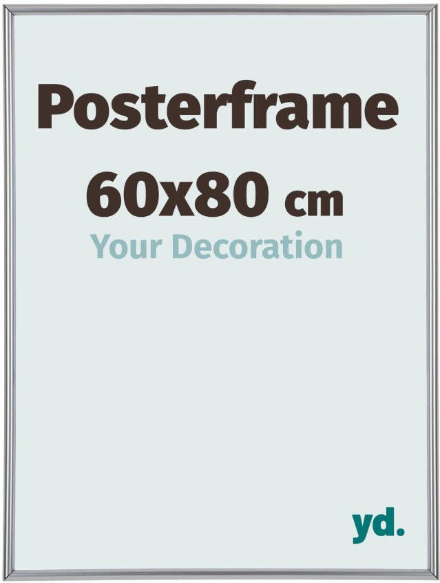 Your Decoration Posterlijst 60x80cm Zilver Kunststof Paris
