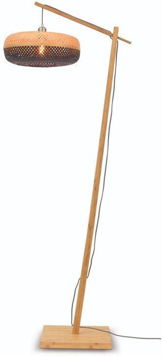 GOOD&MOJO Vloerlamp Palawan Bamboe|Zwart 68x40x176cm