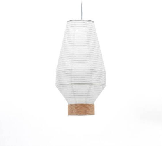 Kave Home Lampenkap Hila voor plafondlamp van wit papier en