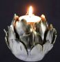 I.GE.A. Kandelaar Artischocke Teelichthalter aus Keramik Höhe ca. 9 cm (1 stuk) - Thumbnail 2