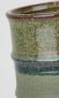 I.GE.A. Siervaas Blumenvase aus Keramik geriffelt Zylinderform matt glänzend (1 stuk) - Thumbnail 2